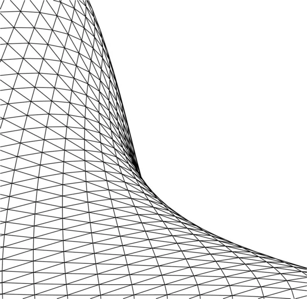 Elvont Rajzvonalak Építészeti Képzőművészetben Minimális Geometriai Formák — Stock Vector