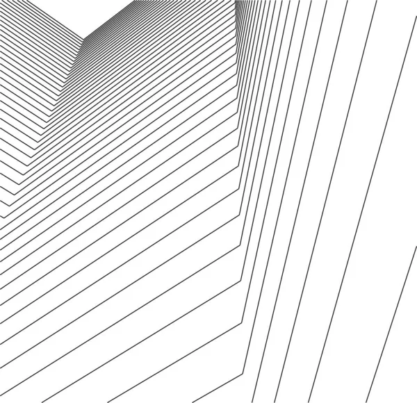 Linhas Abstratas Desenho Conceito Arte Arquitetônica Formas Geométricas Mínimas — Vetor de Stock