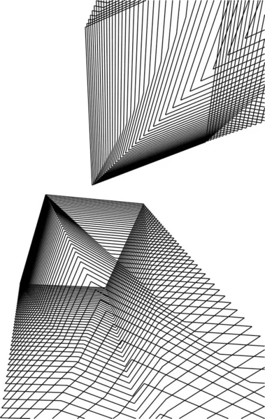 Minimale Geometrische Formen Architektonische Linien — Stockvektor