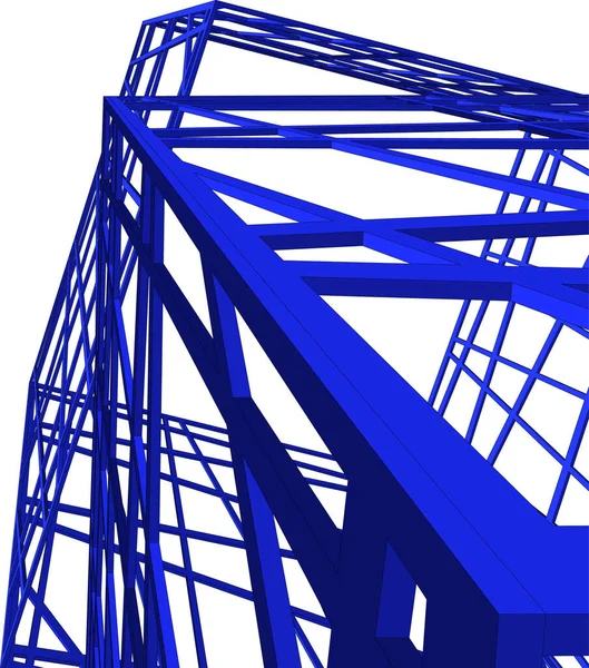 建筑3D背景图 — 图库矢量图片