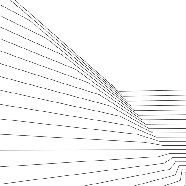 Formas Geométricas Mínimas Linhas Arquitetônicas —  Vetores de Stock