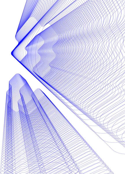 Абстрактные Чертежи Архитектурном Искусстве Минимальные Геометрические Формы — стоковый вектор