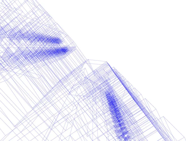 Linhas Abstratas Desenho Conceito Arte Arquitetônica Formas Geométricas Mínimas —  Vetores de Stock