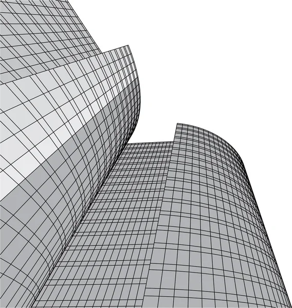 Abstrakte Skillelinjer Arkitektonisk Kunstbegrep Minste Geometriske Form – stockvektor