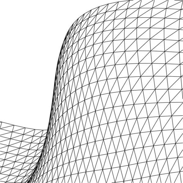 Mimari Sanat Konseptinde Soyut Çizgiler Minimum Geometrik Şekiller — Stok Vektör