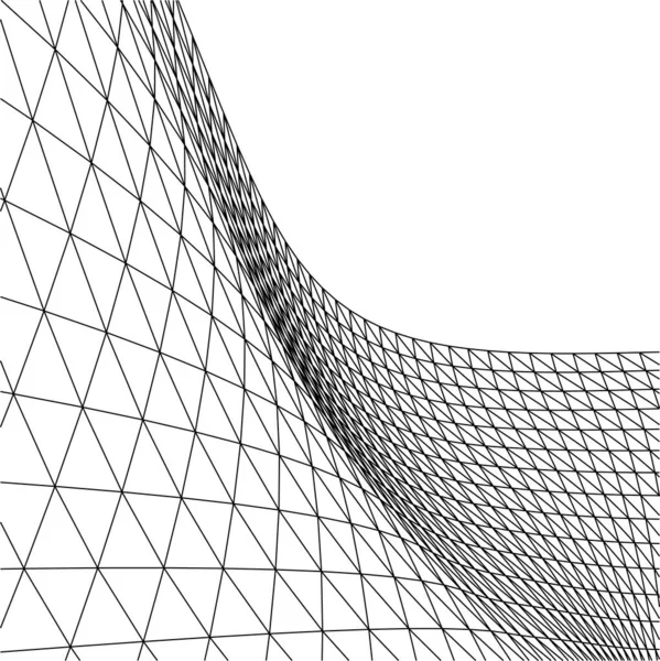 Linhas Abstratas Desenho Conceito Arte Arquitetônica Formas Geométricas Mínimas — Vetor de Stock