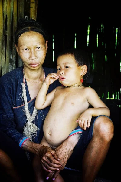 Luang Namta Laos Jul 2011 Lanten Tribal Lid Vrouw Met — Stockfoto
