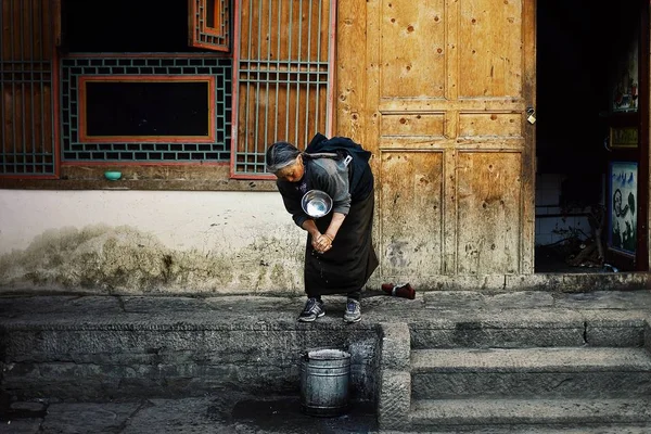 Klasztoru Labrang Gansu Province Chiny Cze 2011 Starszych Tybetański Buddyjski — Zdjęcie stockowe