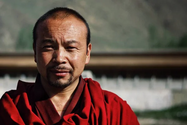 Labrang Monastery Xiahe Provinz Gansu China Juni 2011 Junger Tibetischer — Stockfoto