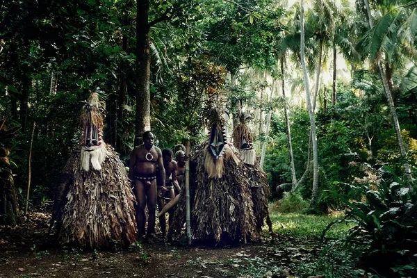 Olal Ambrym Island Vanuatu Cumhuriyeti Temmuz 2016 Rom Dansçılar Köy — Stok fotoğraf