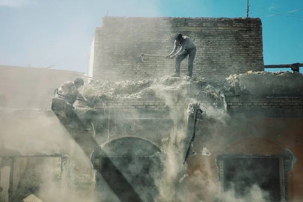 Kashgar China May 2011 Buildings Demolition Old City — Stock Photo, Image