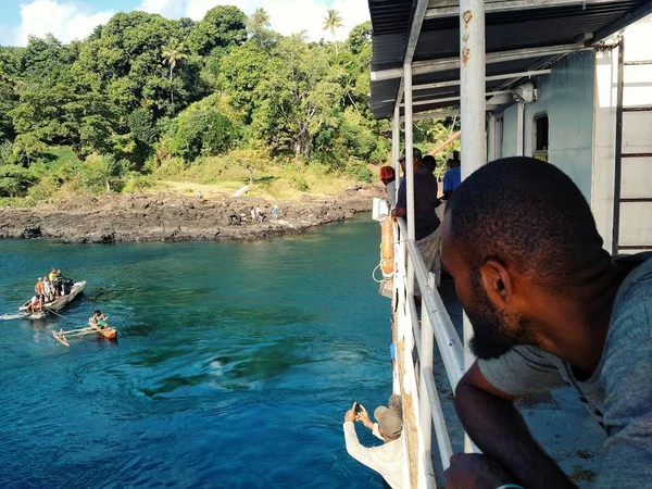 Olal Köyü Ambrym Island Vanuatu Cumhuriyeti Temmuz 2016 Bir Kargo — Stok fotoğraf