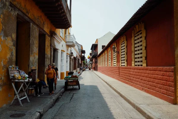 Cartagena Colombia Mar 2016 Typische Straatbeeld Het Historische Gedeelte Van — Stockfoto