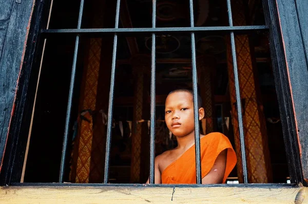 Angkor Wat Siem Reap Kambodscha Okt 2011 Ein Junger Buddhistischer — Stockfoto