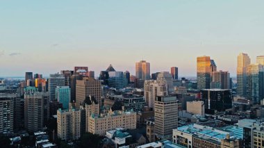 Montreal Hava görüntüsünü bir puslu yaz günü sırasında