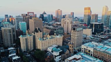Montreal Hava görüntüsünü bir puslu yaz günü sırasında