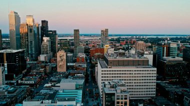 alansal dron resim gün batımında montreal Kanada