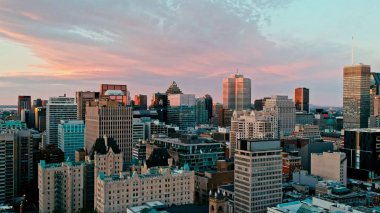 alansal dron resim gün batımında montreal Kanada