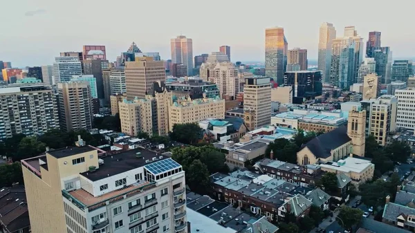Luftbild Von Montreal Einem Nebligen Sommertag — Stockfoto