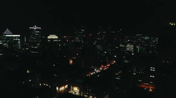 Aerial Image Montreal Canada Night — Stock Photo, Image