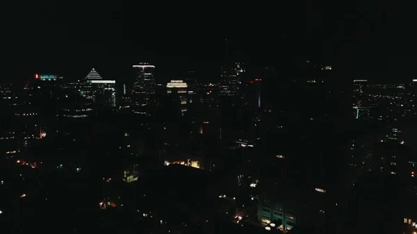 Imagen Aérea Montreal Canadá Noche — Foto de Stock