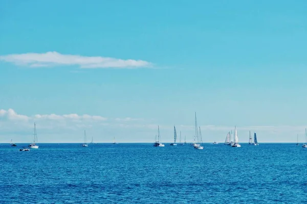 Las Palmas Gran Canarias Ilhas Canárias Espanha Nov 2018 Veleiros — Fotografia de Stock