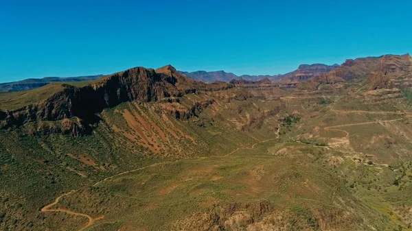 Luftbild Einer Atemberaubenden Landschaft Vom Aussichtspunkt Degollada Yegua Mit Felsgipfeln — Stockfoto