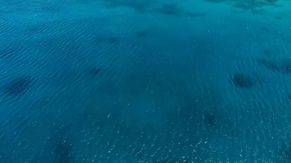 Deslumbrante Drone Aéreo Imagem Grande Recife Coral Clima Calmo Água — Fotografia de Stock