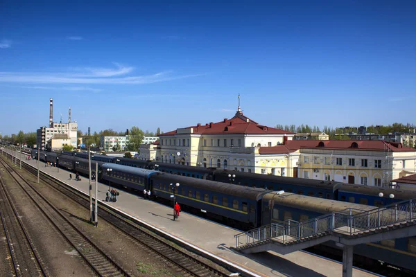 Treinstation Kherson Oekraïne — Stockfoto
