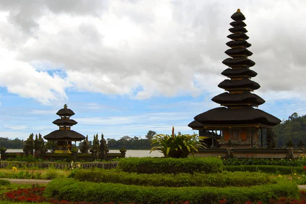 Pura Ulun Danu Bratan Templo Hindu Lago Bratan Bali Indonésia — Fotografia de Stock
