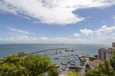 Görünüm tüm azizler Bay Salvador, Bahia, Brezilya