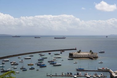 Görünüm tüm azizler Bay Salvador, Bahia, Brezilya