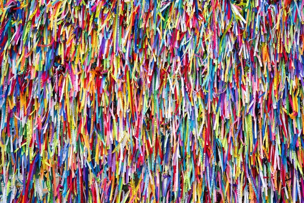 Bracelet Ribbons Fence Bomfim Church Salvador Brazil — Stock Photo, Image