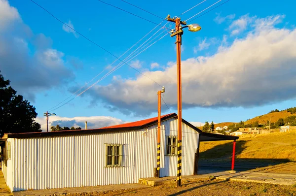 Eski Patagonya Ekspresi Trochita Tren Istasyonu — Stok fotoğraf