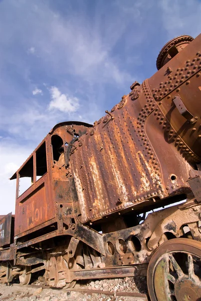 Trein Begraafplaats Uyuni Bolivia — Stockfoto