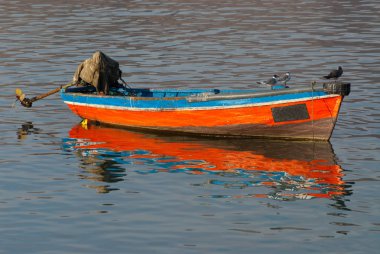 Şili sahilinde balıkçı teknesi