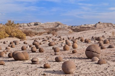 Cancha de bochas, Ischigualasto, San Juan, Arjantin oluşumunda kumtaşı. Bildirilen UNESCO Dünya Miras Listesi ve büyük bir turizm hedef.