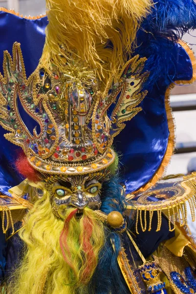 Dançarino Moreno Carnaval Oruro Bolívia Declarou Patrimônio Cultural Humanidade Pela — Fotografia de Stock