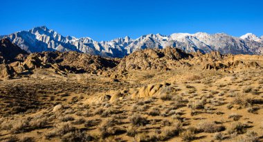 Mount Whitney and the Alabama Hills clipart