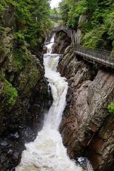 High Falls Gorge Gór Adirondack — Zdjęcie stockowe