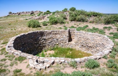 Salinas Pueblo misyonları Ulusal Anıtı Gran Quivira Harabeleri