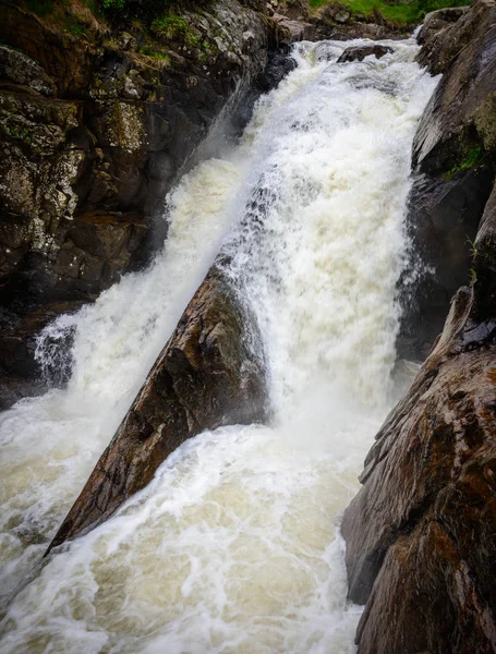 Vysoké Vodopády Rokle Adirondack Mountains — Stock fotografie