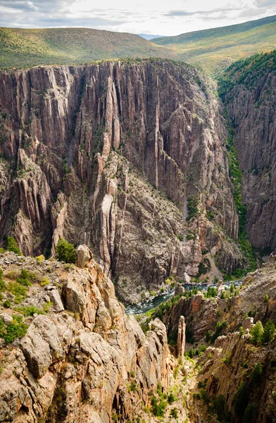 Cañón Negro Del Parque Nacional Gunnison — Foto de Stock