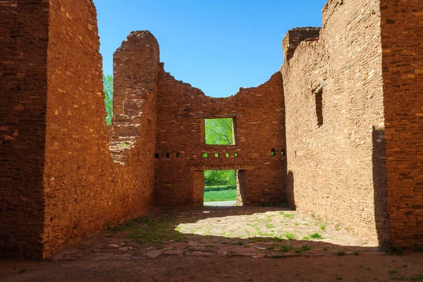 Ruines Quarai Salinas Monument National Des Missions Pueblo — Photo
