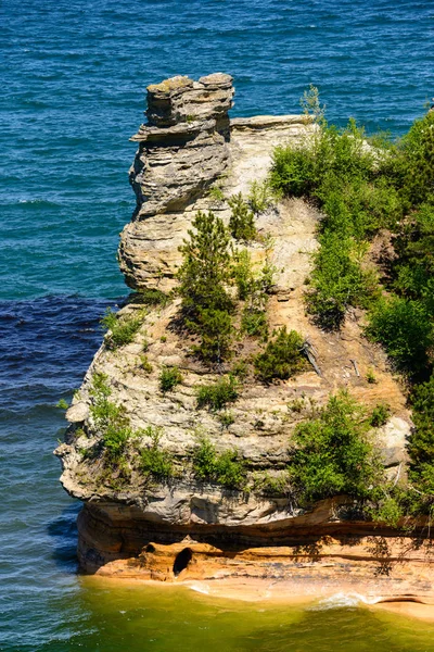 Εικονίζεται Rocks Εθνική Lakeshore — Φωτογραφία Αρχείου