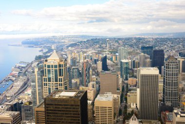 Uzay iğne Seattle manzarası