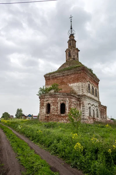 Κοσμάς Και Εκκλησία Του Damian Περιφέρεια Βλαντίμιρ Suzdal Συνοικία Χωριό — Φωτογραφία Αρχείου