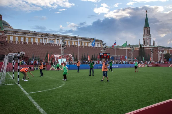 赤の広場 モスクワ ロシア連邦 2018 公園の広場に ワールド カップ Fifa ワールド カップ — ストック写真