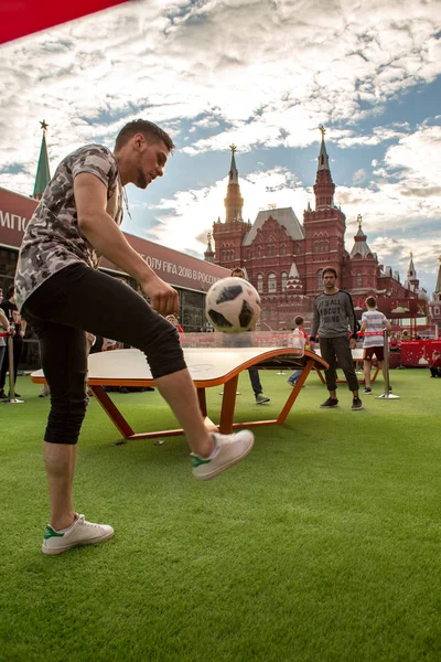 赤の広場 モスクワ ロシア連邦 2018 公園の広場に ワールド カップ Fifa ワールド カップ — ストック写真