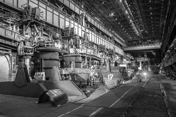 Vyksa Steel Warsztaty Najnowszych Pieców Martenowskich Rosji — Zdjęcie stockowe